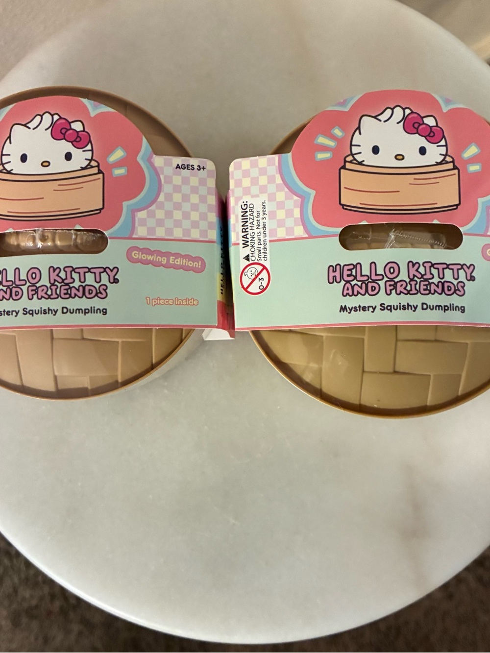 Hello Kitty And Friends Pink Packaging Mystery Squishy Dumpling set of 2